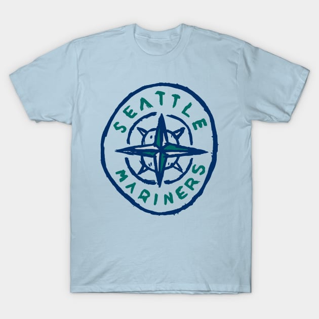 Seattle Marineeeers 04 T-Shirt by Very Simple Graph